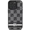 DKNY DKHCP16XPCPTSSK Hard Case für iPhone 16 Pro Max 6,9 Zoll Schwarz Karomuster & bedruckte Streifen