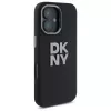 DKNY DKHCP16SSMCBSK iPhone 16 6.1 Hardcase Liquid Silicone Metal Logo Black