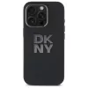 DKNY DKHCP16LSMCBSK Liquid Silicone Metal Logo Hard Case für Apple iPhone 16 Pro 6,3 Zoll Schwarz