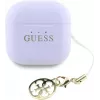 Guess Glossy Effect Printed Classic Logo & Charm TWS Earbuds Lavender