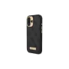 Guess GUHMP16SU4GPRK iPhone 16 6.1 Hardcase 4G Logo Plate MagSafe Schwarz