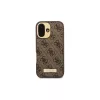Guess GUHMP16SU4GPRW iPhone 16 6,1 Zoll Braune Hartschale 4G Logo Plate MagSafe