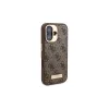 Guess GUHMP16MU4GPRW iPhone 16 Plus 6,7 Zoll Braune Hardcase 4G Logo Plate MagSafe