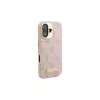 Guess GUHMP16SU4GPRP iPhone 16 6,1 Zoll Pink Hardcase mit 4G-Logo-Platte und MagSafe