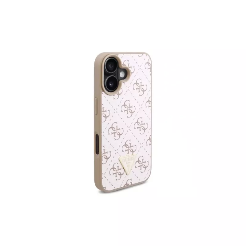 Guess GUHCP16SPG4GPH Hard Case für Apple iPhone 16 6,1 Zoll Weiß 4G Triangle