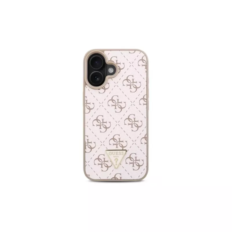 Guess GUHCP16SPG4GPH Hard Case für Apple iPhone 16 6,1 Zoll Weiß 4G Triangle