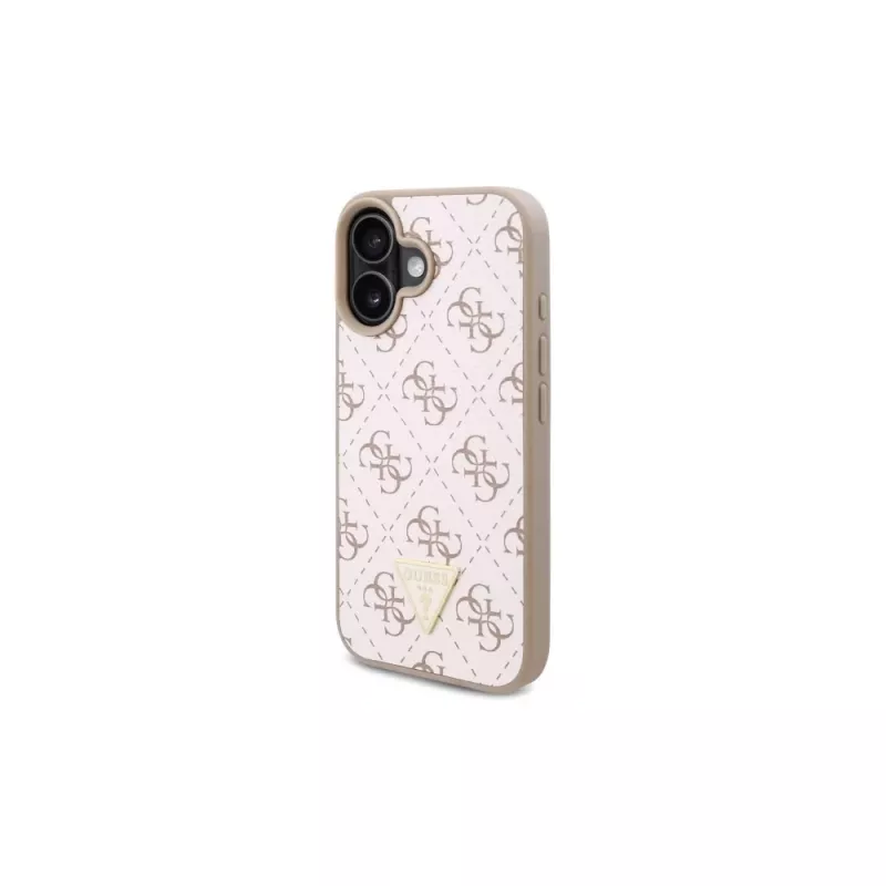 Guess GUHCP16SPG4GPH Hard Case für Apple iPhone 16 6,1 Zoll Weiß 4G Triangle
