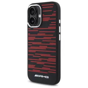 AMG AMHMP16S24SSRRK iPhone 16 6,1 Black Hardcase Silicone Graphics MagSafe