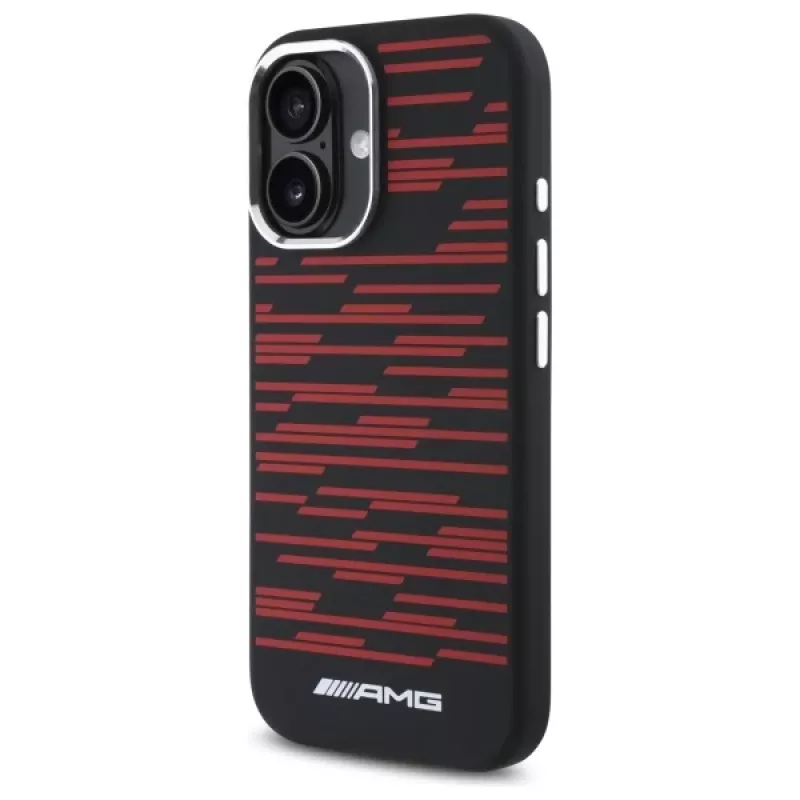 AMG AMHMP16S24SSRRK iPhone 16 6,1 Black Hardcase Silicone Graphics MagSafe