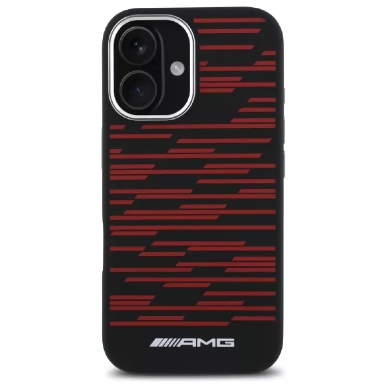 AMG AMHMP16S24SSRRK iPhone 16 6,1 Black Hardcase Silicone Graphics MagSafe
