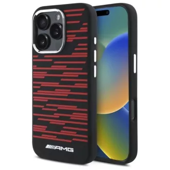 AMG AMHMP16L24SSRRK Hardcase Silicone Graphics MagSafe für Apple iPhone 16 Pro 6,3 Zoll Schwarz