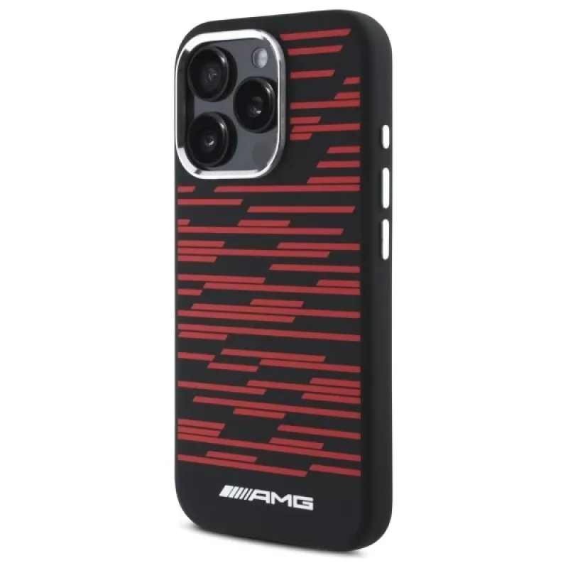 AMG AMHMP16L24SSRRK Hardcase Silicone Graphics MagSafe für Apple iPhone 16 Pro 6,3 Zoll Schwarz