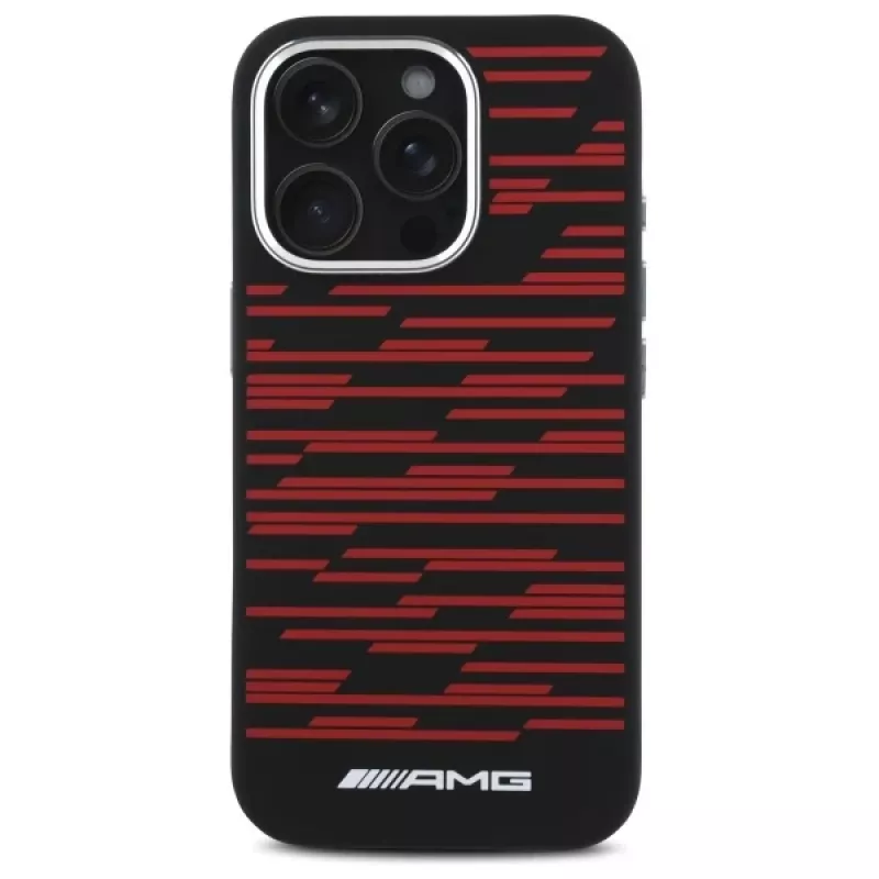 AMG AMHMP16L24SSRRK Hardcase Silicone Graphics MagSafe für Apple iPhone 16 Pro 6,3 Zoll Schwarz