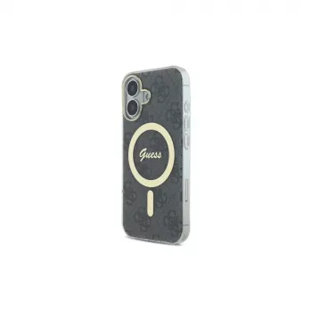 Guess GUHMP16SH4STK Hardcase für Apple iPhone 16 6,1 Zoll Schwarz IML 4G MagSafe