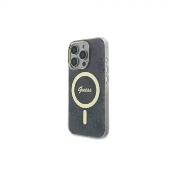Guess GUHMP16LH4STK Hardcase für Apple iPhone 16 Pro 6,3 Zoll Schwarz IML 4G MagSafe