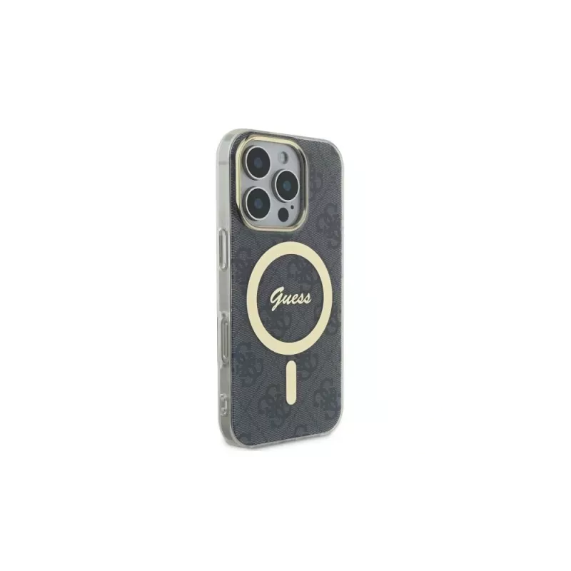 Guess GUHMP16XH4STK Hardcase für Apple iPhone 16 Pro Max 6,9 Zoll Schwarz IML 4G MagSafe