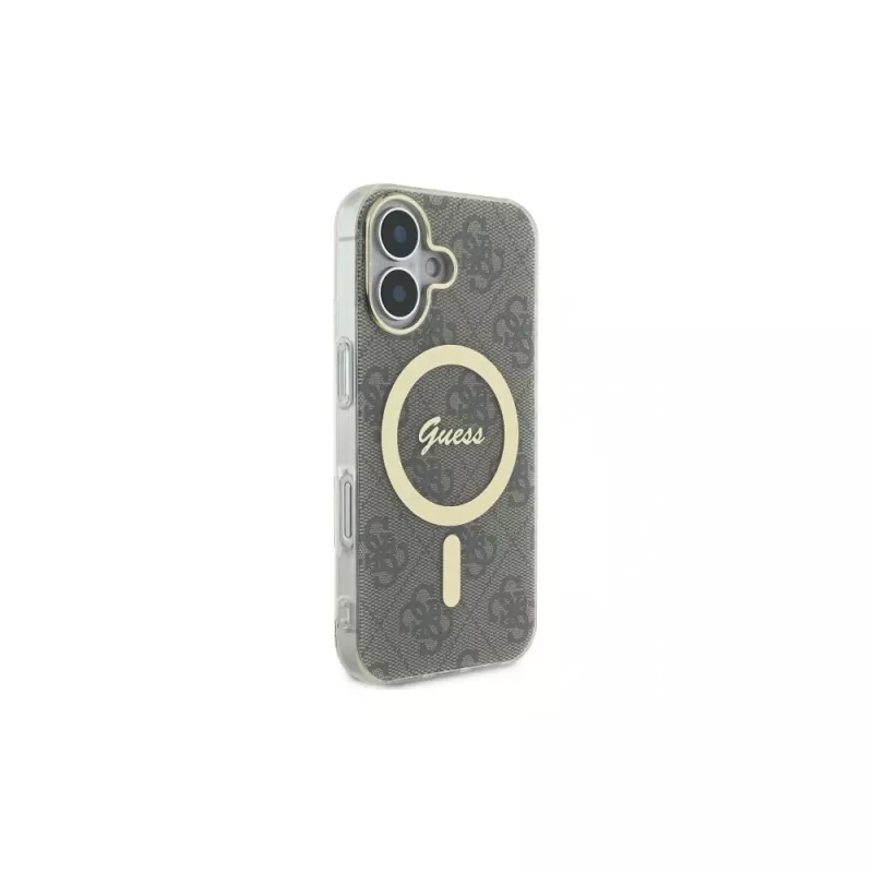 Guess GUHMP16SH4STW iPhone 16 6.1 Hardcase IML 4G MagSafe Braun