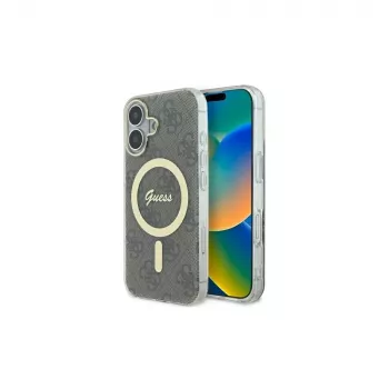 Guess GUHMP16MH4STW iPhone 16 Plus 6,7 Zoll Braune Hardcase IML 4G MagSafe
