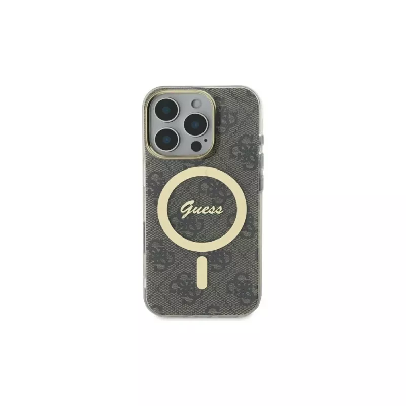 Guess GUHMP16LH4STW iPhone 16 Pro 6.3 Hardcase IML 4G MagSafe Braun