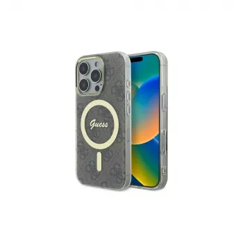 Guess GUHMP16XH4STW iPhone 16 Pro Max 6,9 Zoll Braune Hardcase IML 4G MagSafe