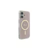 Guess GUHMP16SH4STP Hard Case für Apple iPhone 16 6,1 Zoll Pink IML 4G MagSafe