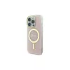 Guess GUHMP16LH4STP Hardcase IML 4G MagSafe für iPhone 16 Pro 6,3 Zoll Pink