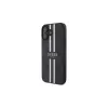 Guess GUHMP16SP4RPSK iPhone 16 6.1-Zoll Hartschale Schwarz 4G Printed Stripes MagSafe