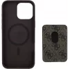 Guess 4G Stripes Wallet Case mit MagSafe für iPhone 16 Pro Max Braun