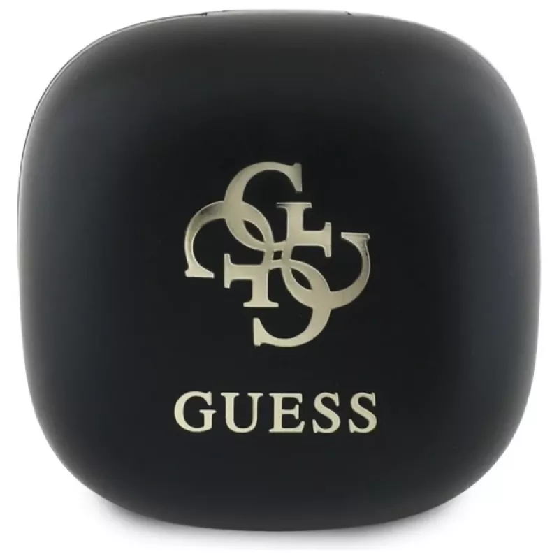 Guess GUTWSJ144ESK True Wireless Stereo Bluetooth Earbuds mit Ladecase, Schwarz Iridescent 4G Printed Logo