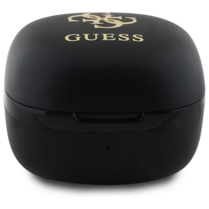 Guess GUTWSJ144ESK True Wireless Stereo Bluetooth Earbuds mit Ladecase, Schwarz Iridescent 4G Printed Logo