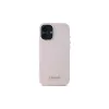 Guess GUHCP16MSMBSLP iPhone 16 Plus 6,7 Zoll Pink Silikon Hartschale mit Script-Metall-Logo und Rahmen