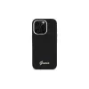 Guess GUHCP16LSMBSLK iPhone 16 Pro 6,3 Zoll Black Hardcase Silicone Script Metal Logo & Frame