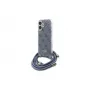 Guess GUHCP16SHC4SEB iPhone 16 6,1 Zoll Blau Hardcase Crossbody Cord 4G Print