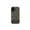 Guess 4G Bottom Stripe Case für iPhone 16 Plus (Braun)