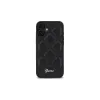 Guess Quilted Metal Logo Hard Case für Apple iPhone 16 Plus 6,7 Zoll - Schwarz