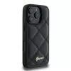 Guess GUHCP16LPSQSQSK Hardcase für Apple iPhone 16 Pro 6,3 Zoll Schwarz Quilted Metal Logo