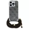 Guess GUHCP16LHC4SEW iPhone 16 Pro Hardcase Crossbody Cord 4G Print Brown