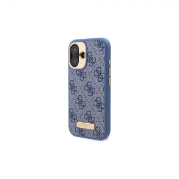 Guess GUHMP16MU4GPRB iPhone 16 Plus 6.7 Blau Hardcase 4G Logo Plate MagSafe