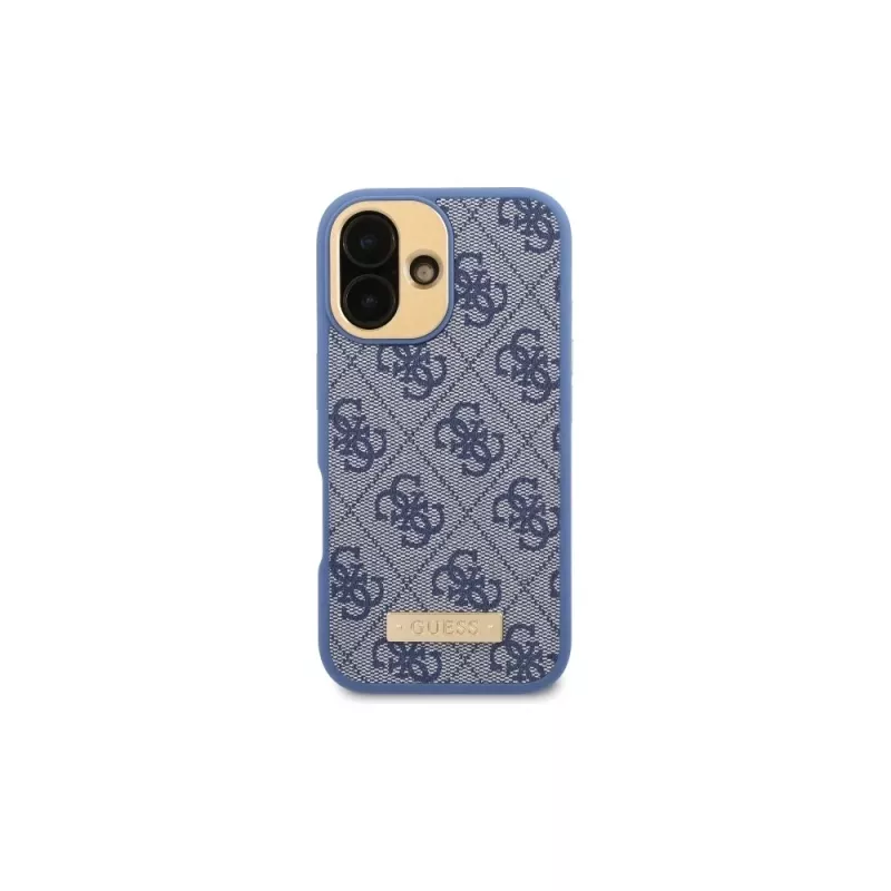 Guess GUHMP16MU4GPRB iPhone 16 Plus 6.7 Blau Hardcase 4G Logo Plate MagSafe