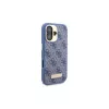 Guess GUHMP16MU4GPRB iPhone 16 Plus 6.7 Blau Hardcase 4G Logo Plate MagSafe