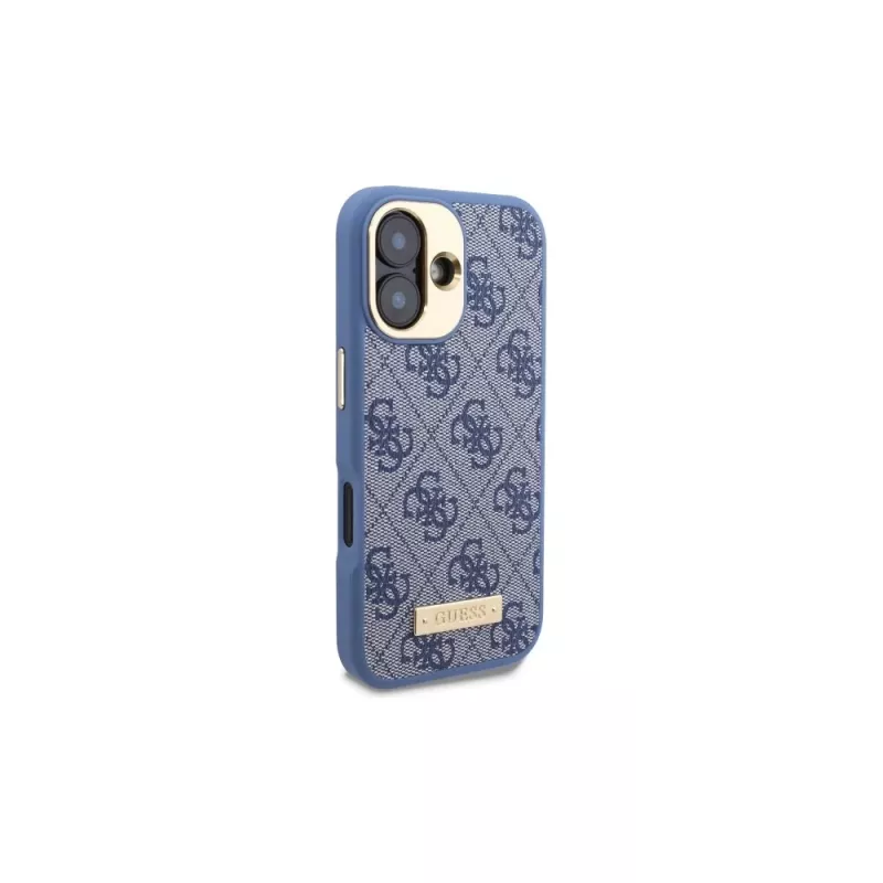 Guess GUHMP16MU4GPRB iPhone 16 Plus 6.7 Blau Hardcase 4G Logo Plate MagSafe