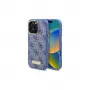 Guess GUHMP16LU4GPRB iPhone 16 Pro 6,3 Zoll Blaue Hardcase 4G Logo Plate MagSafe