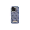 Guess GUHMP16LU4GPRB iPhone 16 Pro 6,3 Zoll Blaue Hardcase 4G Logo Plate MagSafe