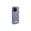 Guess GUHMP16LU4GPRB iPhone 16 Pro 6,3 Zoll Blaue Hardcase 4G Logo Plate MagSafe