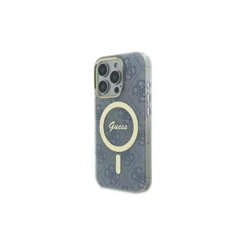 Guess GUHMP16LH4STB Hardcase für Apple iPhone 16 Pro 6,3 Zoll Blau IML 4G MagSafe