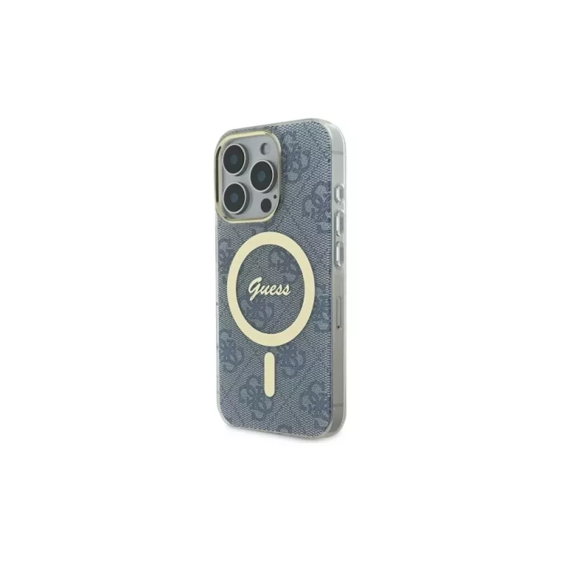 Guess GUHMP16XH4STB Hardcase für Apple iPhone 16 Pro Max 6,9 Zoll Blau IML 4G MagSafe