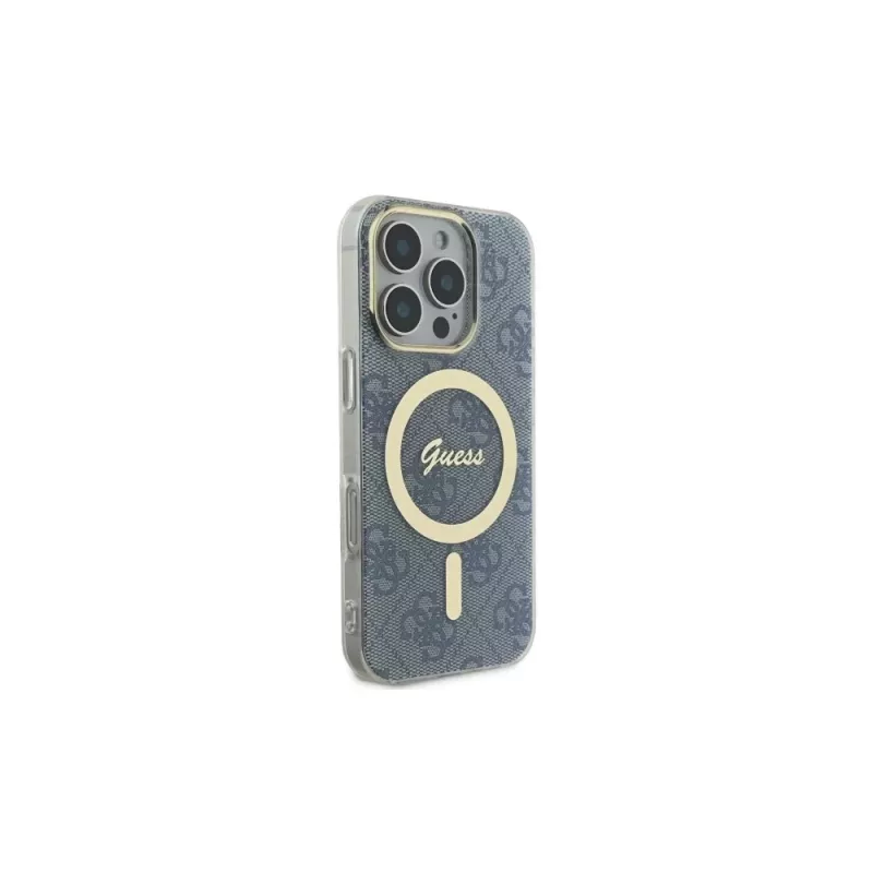 Guess GUHMP16XH4STB Hardcase für Apple iPhone 16 Pro Max 6,9 Zoll Blau IML 4G MagSafe