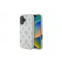 Guess GUHMP16SPGPYSH iPhone 16 6,1 Zoll Weiße Hardcase Peony Script Logo MagSafe