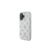 Guess GUHMP16SPGPYSH iPhone 16 6,1 Zoll Weiße Hardcase Peony Script Logo MagSafe