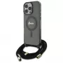 Guess GUHMP16LHCTSGNSK iPhone 16 Pro 6.3 Hardcase Crossbody Cord Script MagSafe Schwarz